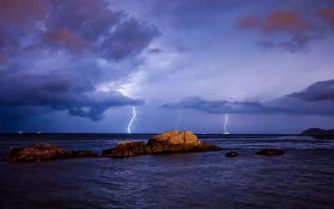 Foudre en mer