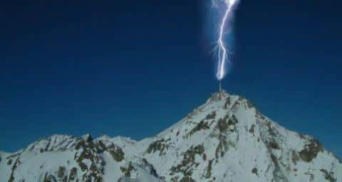 Foudre en montagne