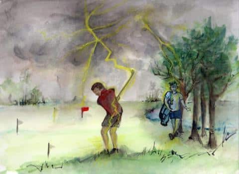 La Foudre et les golfeurs